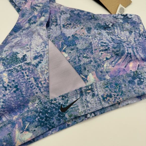 Nike Women's Swoosh All-Over-Print Wrap Medium-Support Sports Bra Size Medium - Picture 10 of 10